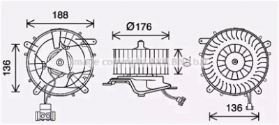 AVA QUALITY COOLING ms8689 -  Электродвигатель, вентиляция салона